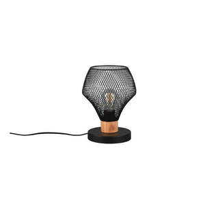 Čierna stolová lampa s kovovým tienidlom (výška 25 cm) Valeria – Trio vyobraziť