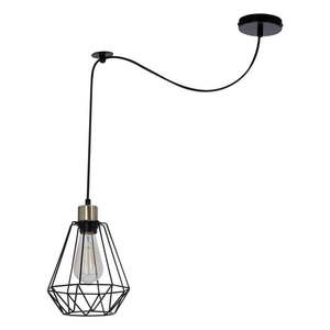 Čierne kovové závesné svietidlo 100x19 cm Primo - Candellux Lighting vyobraziť