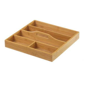 Bambusový organizér na príbory Casa Selección, 31 × 31 cm vyobraziť