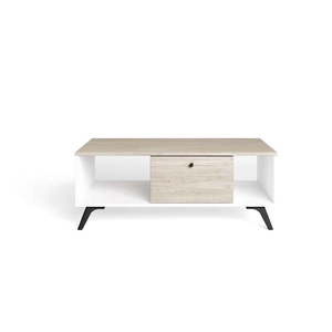 Konferenčný stolík v dekore duba v prírodnej farbe 60x100 cm Sahara - Marckeric vyobraziť