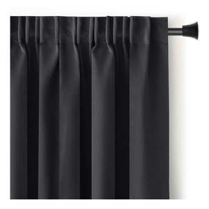 Čierny zatemňovací termo záves 140x245 cm Pleat – Restilo vyobraziť