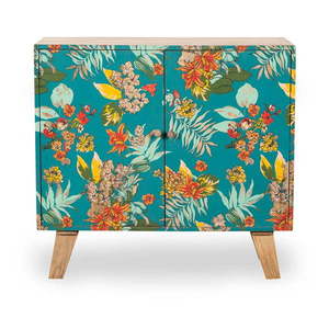 Skrinka v tyrkysovo-prírodnej farbe 90x85x40 cm Reipur – Interia Home & Living vyobraziť
