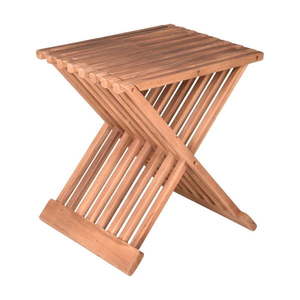 Záhradný odkladací stolík z tíkového dreva 29x39 cm Fani – Garden Pleasure vyobraziť