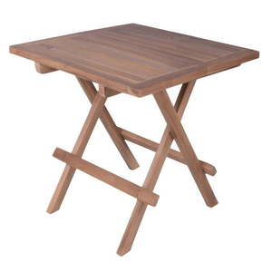 Záhradný odkladací stolík z tíkového dreva 50x50 cm Simuk – Garden Pleasure vyobraziť