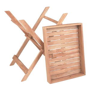 Záhradný odkladací stolík z tíkového dreva 29x39 cm Bacan – Garden Pleasure vyobraziť