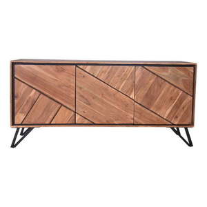 Komoda z masívu akácie v prírodnej farbe 150x76x40 cm Ambala – Interia Home & Living vyobraziť