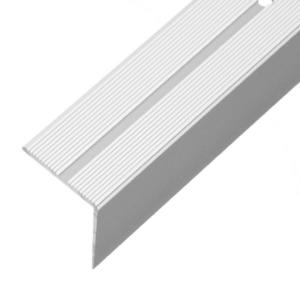 Schodiskový profil s drážkou LSSR 42x22 mm 1, 0m strieborný vyobraziť