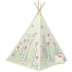 Detský stan Teepee s kvetmi vyobraziť