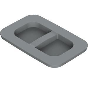 Veko na odpadkový kôš (MKT) 7L/9L plast sivý TE22.6799 vyobraziť