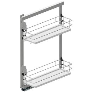Cargo Mini Bočný kôš 15 ľavé l480 chróm/biela vyobraziť