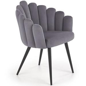 Stolička K410 Velvet/Kov Šedá vyobraziť