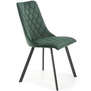 Stolička K450 Velvet/Kov Tmavozelený vyobraziť
