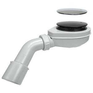 Sifón pre sprchovú vaničku Ø 90 mm čistený zhora chróm/mat čierny 2611 vyobraziť