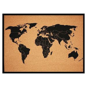 Tabuľa 50x70 cm mapa sveta vyobraziť