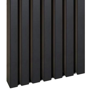 Dekoračná lamelová 3D MDF lišta na stenu čierna matná 30x38x2750 mm vyobraziť
