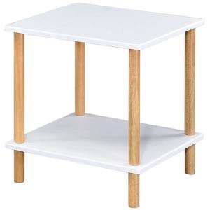 Konferenčný Stolík Gc7404 40x40x45 Biela/Prirodzené vyobraziť
