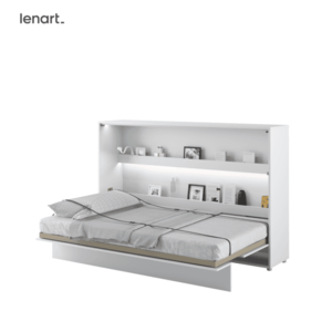 Dig-net nábytok Sklápacia posteľ Lenart BED CONCEPT BC-05 biela | 120 x 200 cm vyobraziť