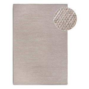 Béžový ručne tkaný koberec s prímesou vlny 120x170 cm Pradesh Linen White – Elle Decoration vyobraziť