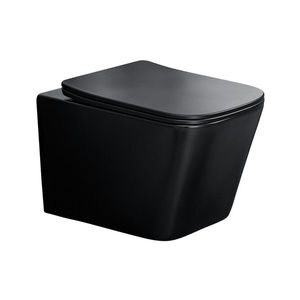 ArtCom Závesná WC misa WALL HUNG E-1060A | čierna vyobraziť