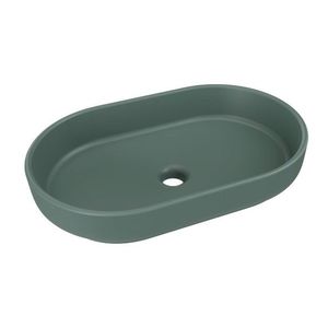 ArtCom Keramické umývadlo RIVER 2 E-6594 | zelený mat 55 x 35 cm vyobraziť