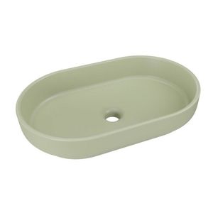ArtCom Keramické umývadlo RIVER 2 E-6594 | olivový mat 55 x 35 cm vyobraziť