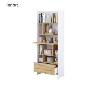 Dig-net nábytok Regál Lenart BED CONCEPT BC-22 | biela / dub artisan vyobraziť