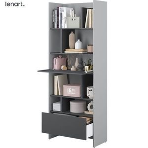 Dig-net nábytok Regál Lenart BED CONCEPT BC-22 | sivá / grafit vyobraziť