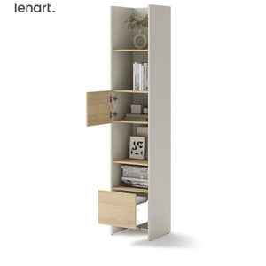 Dig-net nábytok Regál Lenart BED CONCEPT BC-23 | kašmír / dub nagano vyobraziť