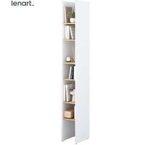 Dig-net nábytok Regál Lenart BED CONCEPT BC-24 | biela / dub artisan vyobraziť