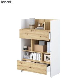 Dig-net nábytok Regál Lenart BED CONCEPT BC-26 | biela / dub artisan vyobraziť