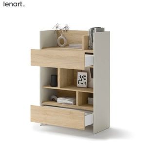 Dig-net nábytok Regál Lenart BED CONCEPT BC-26 | kašmír / dub nagano vyobraziť