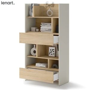 Dig-net nábytok Regál Lenart BED CONCEPT BC-27 | kašmír / dub nagano vyobraziť
