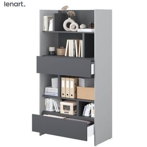 Dig-net nábytok Regál Lenart BED CONCEPT BC-28 | sivá / grafit vyobraziť