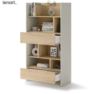 Dig-net nábytok Regál Lenart BED CONCEPT BC-28 | kašmír / dub nagano vyobraziť