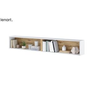 Dig-net nábytok Polica Lenart BED CONCEPT BC-30 | biela / dub artisan vyobraziť