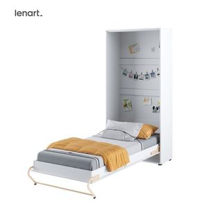 Dig-net nábytok Sklápacia posteľ Lenart CONCEPT PRO CP-03 biely lesk | 90 x 200 cm vyobraziť