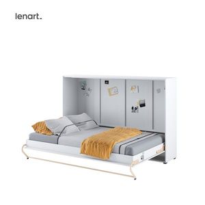 Dig-net nábytok Sklápacia posteľ Lenart CONCEPT PRO CP-05 biely lesk | 120 x 200 cm vyobraziť