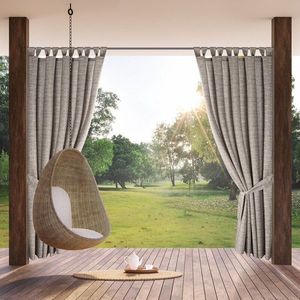 ArtFir Záves na terasu GARDEN 10 PU | hnedá/krémová 155 x 240 cm vyobraziť