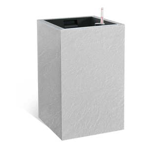 Samozavlažovací kvetináč z recyklovaného plastu Cubico Stone – Flower Lover vyobraziť