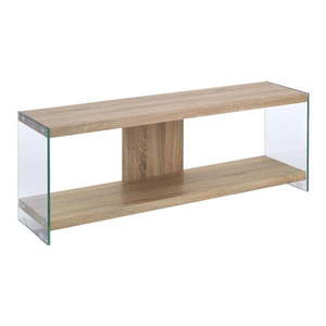 Sklenený TV stolík v prírodnej farbe 120x45x29, 5 cm Nancy – Tomasucci vyobraziť