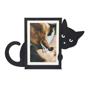 Čierny kovový stojací rámček 31x19, 5 cm Hidden Cat – Balvi vyobraziť