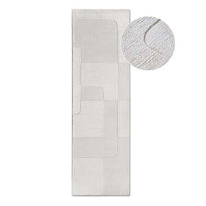 Krémovobiely ručne tkaný vlnený behúň 80x250 cm Charlotte – Villeroy&Boch vyobraziť