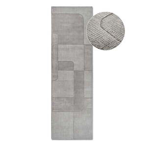 Sivý ručne tkaný vlnený behúň 80x250 cm Charlotte – Villeroy&Boch vyobraziť