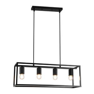 Čierne stropné svietidlo s kovovým tienidlom 15x120 cm Diu 4 – GTV vyobraziť