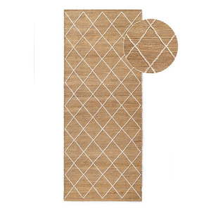 Ručne tkaný jutový behúň v prírodnej farbe 80x200 cm Kunu – Hanse Home vyobraziť