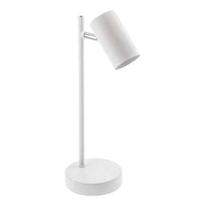 Biela stolová lampa s kovovým tienidlom (výška 35 cm) Veneto – GTV vyobraziť