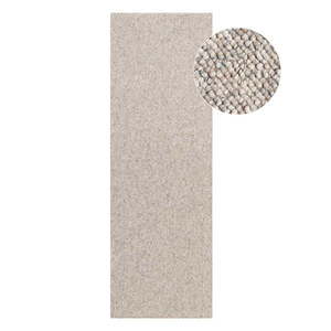 Sivokrémový prateľný behúň 80x240 cm Rocco Dark Cream – Elle Decoration vyobraziť
