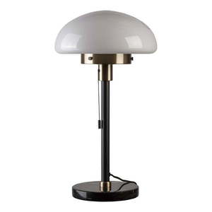 Čierna stolová lampa so skleneným tienidlom (výška 55 cm) Lamia – GTV vyobraziť