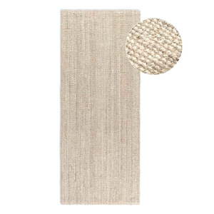 Krémovobiely jutový behúň 80x200 cm Bouclé – Hanse Home vyobraziť