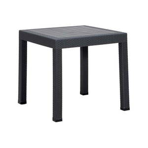 Plastový záhradný jedálenský stôl 80x80 cm Rattan – Floriane Garden vyobraziť
